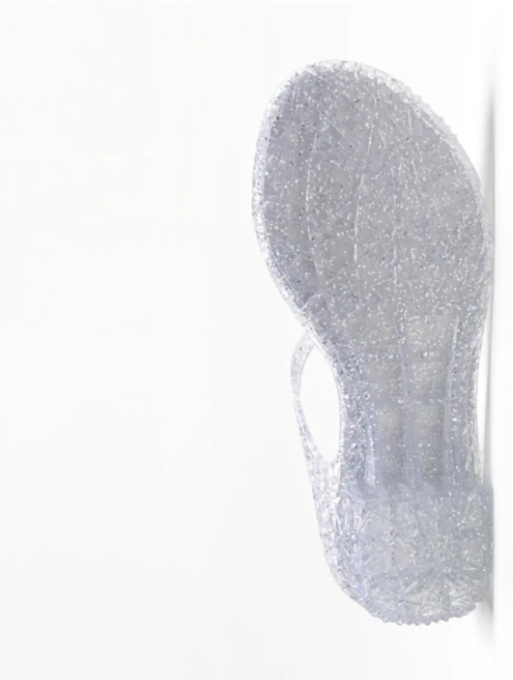 Girls Glitter Jelly Sandals Low Heel Princess Dress Up Party Shoes 6 7 8 9 11 12